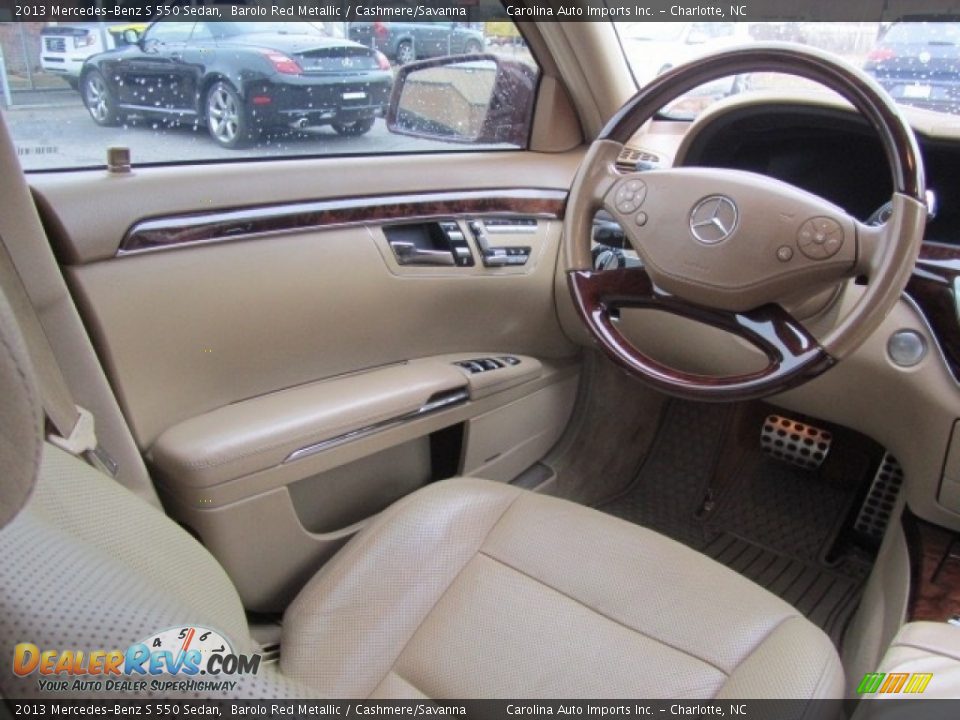 2013 Mercedes-Benz S 550 Sedan Barolo Red Metallic / Cashmere/Savanna Photo #12