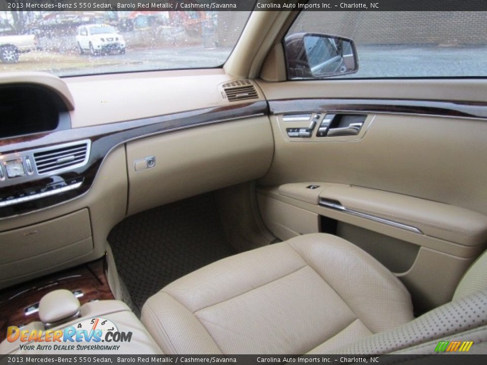 2013 Mercedes-Benz S 550 Sedan Barolo Red Metallic / Cashmere/Savanna Photo #14