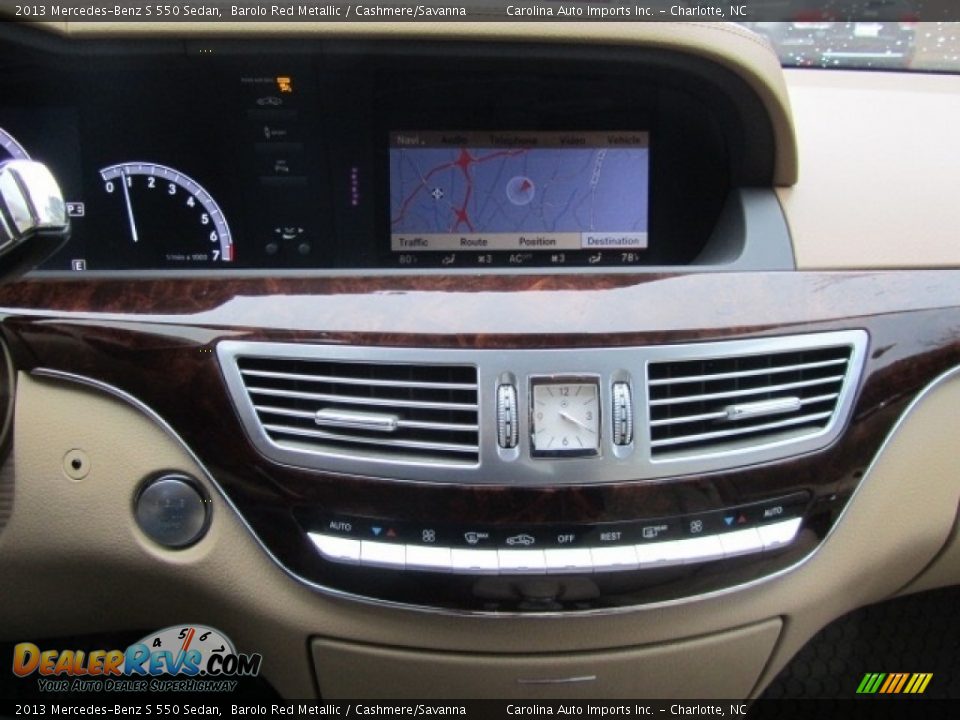2013 Mercedes-Benz S 550 Sedan Barolo Red Metallic / Cashmere/Savanna Photo #16