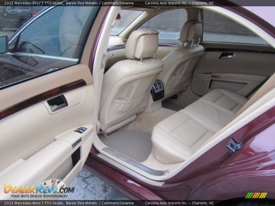2013 Mercedes-Benz S 550 Sedan Barolo Red Metallic / Cashmere/Savanna Photo #19