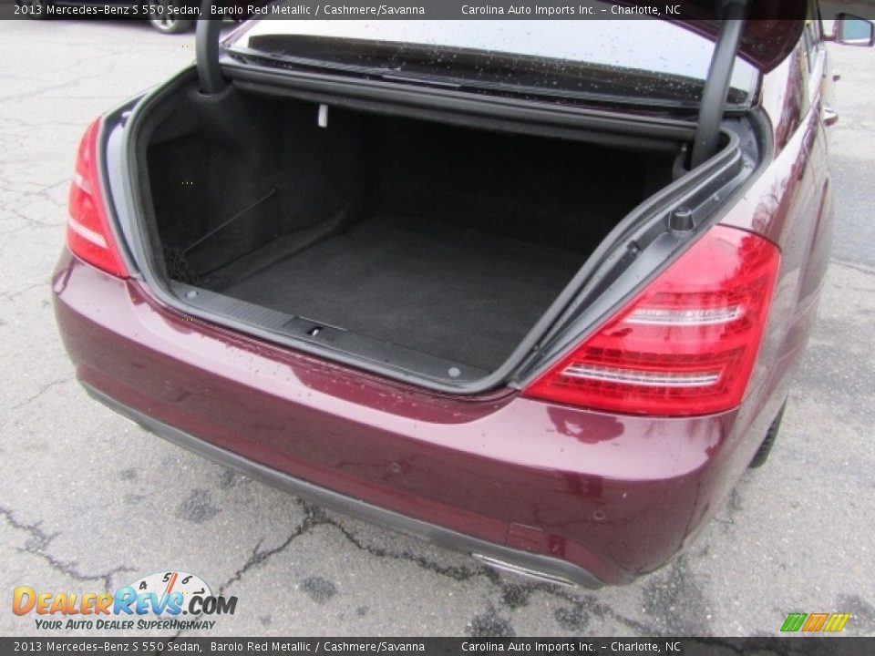 2013 Mercedes-Benz S 550 Sedan Barolo Red Metallic / Cashmere/Savanna Photo #20