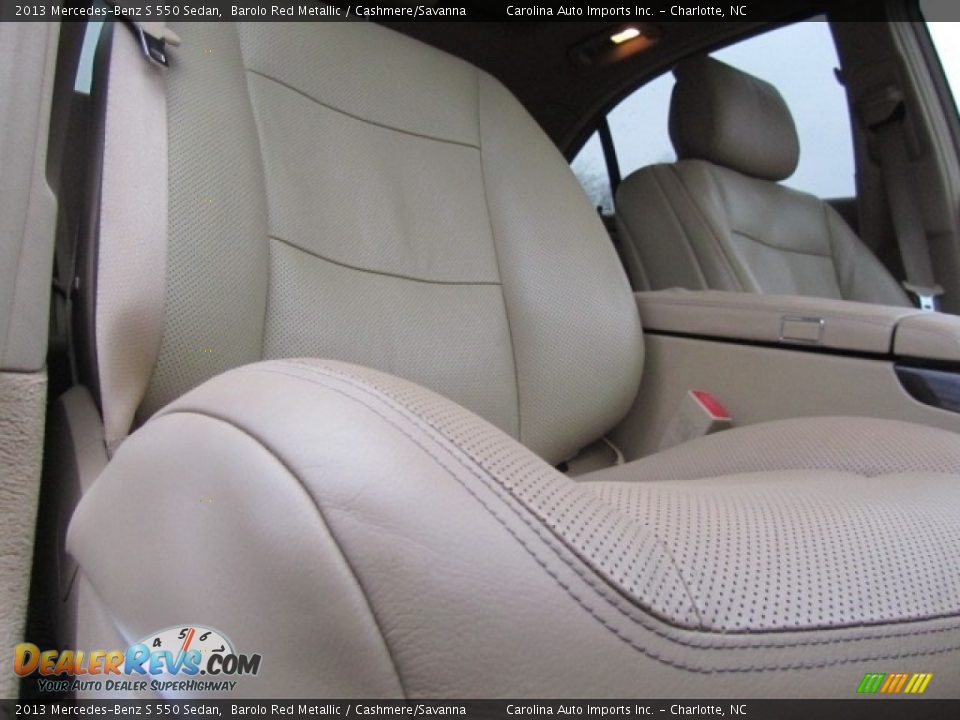 2013 Mercedes-Benz S 550 Sedan Barolo Red Metallic / Cashmere/Savanna Photo #22