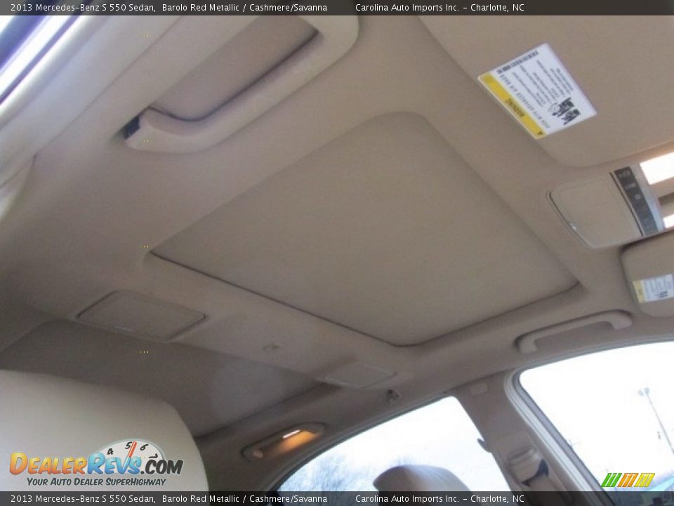 2013 Mercedes-Benz S 550 Sedan Barolo Red Metallic / Cashmere/Savanna Photo #23