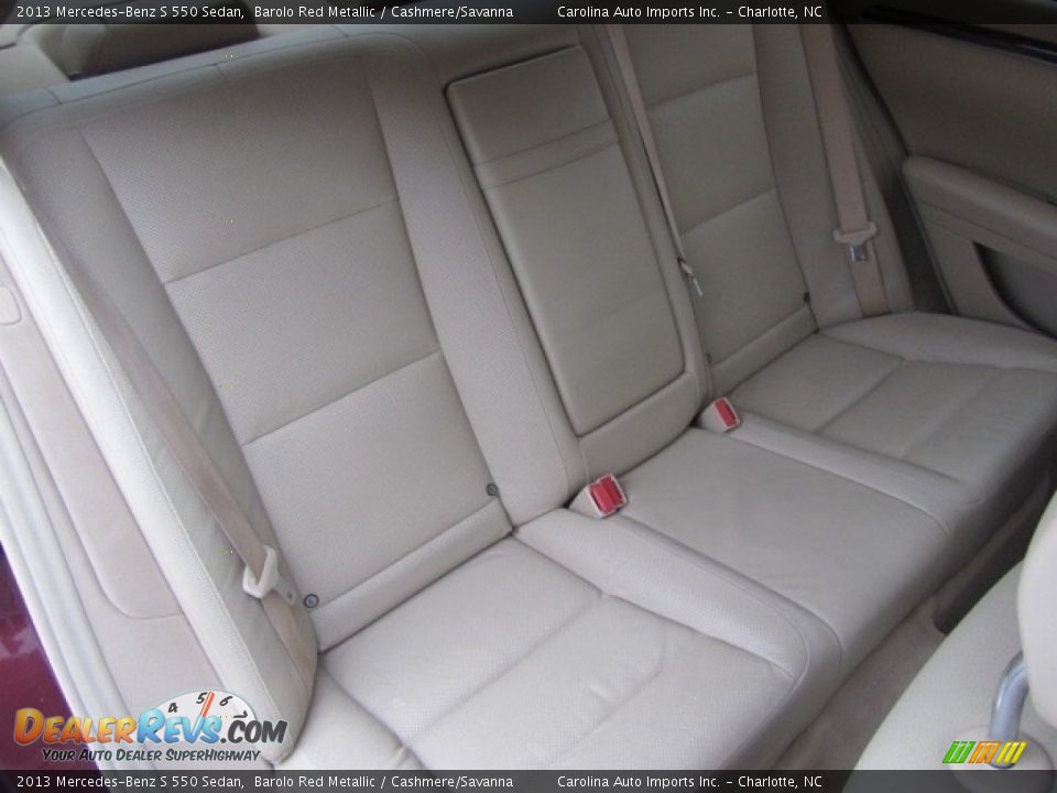 2013 Mercedes-Benz S 550 Sedan Barolo Red Metallic / Cashmere/Savanna Photo #24