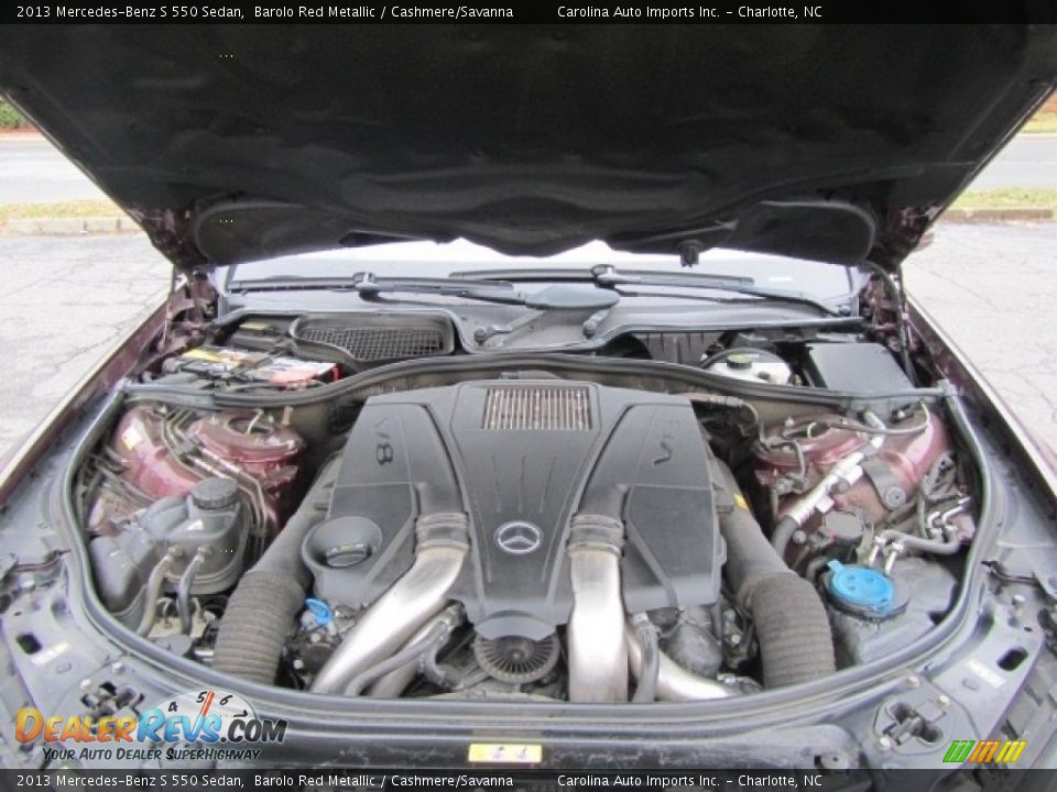 2013 Mercedes-Benz S 550 Sedan Barolo Red Metallic / Cashmere/Savanna Photo #25
