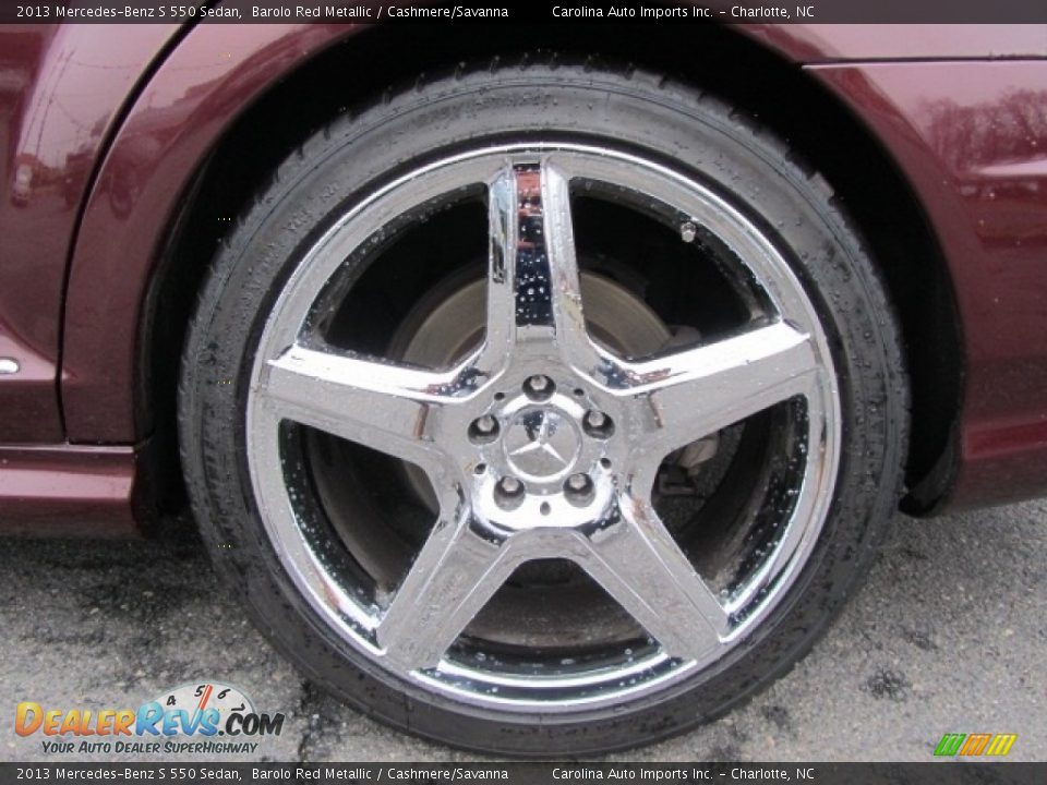 2013 Mercedes-Benz S 550 Sedan Barolo Red Metallic / Cashmere/Savanna Photo #26
