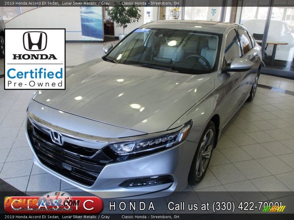 2019 Honda Accord EX Sedan Lunar Silver Metallic / Gray Photo #1