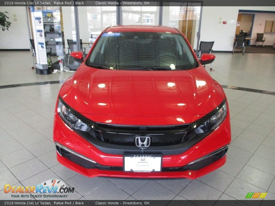 2019 Honda Civic LX Sedan Rallye Red / Black Photo #2