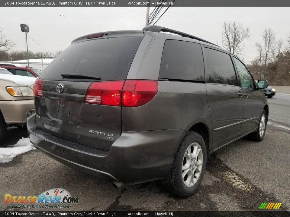 2004 Toyota Sienna LE AWD Phantom Gray Pearl / Fawn Beige Photo #3