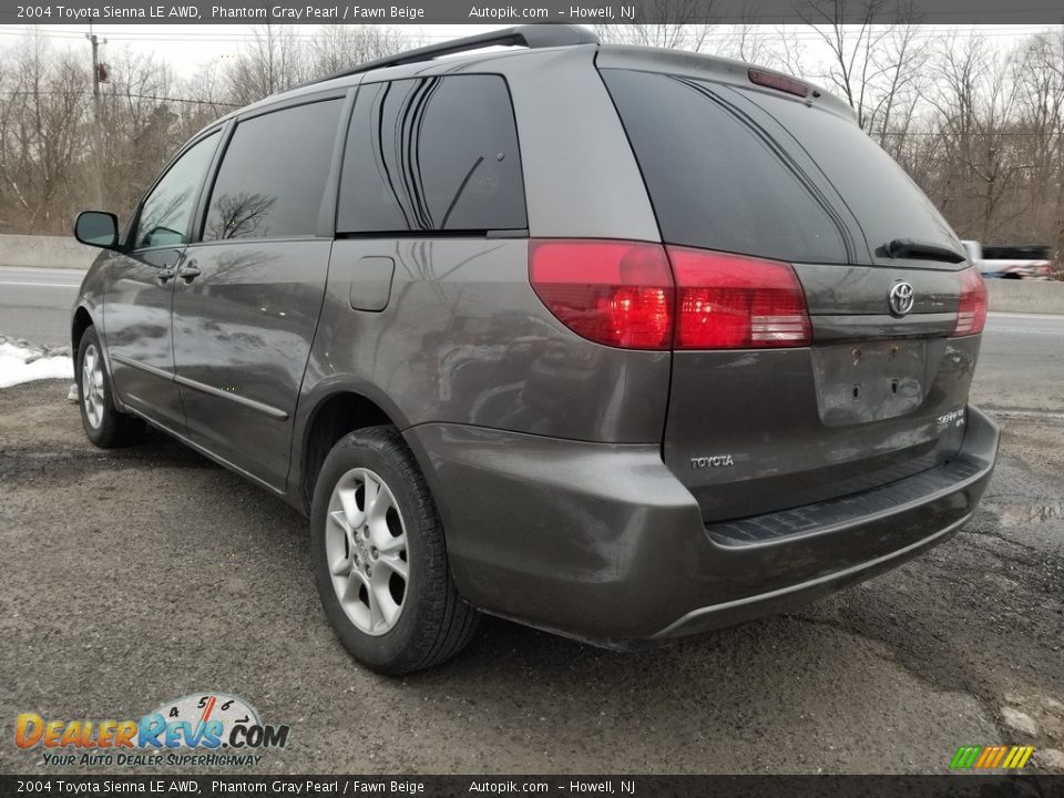 2004 Toyota Sienna LE AWD Phantom Gray Pearl / Fawn Beige Photo #5