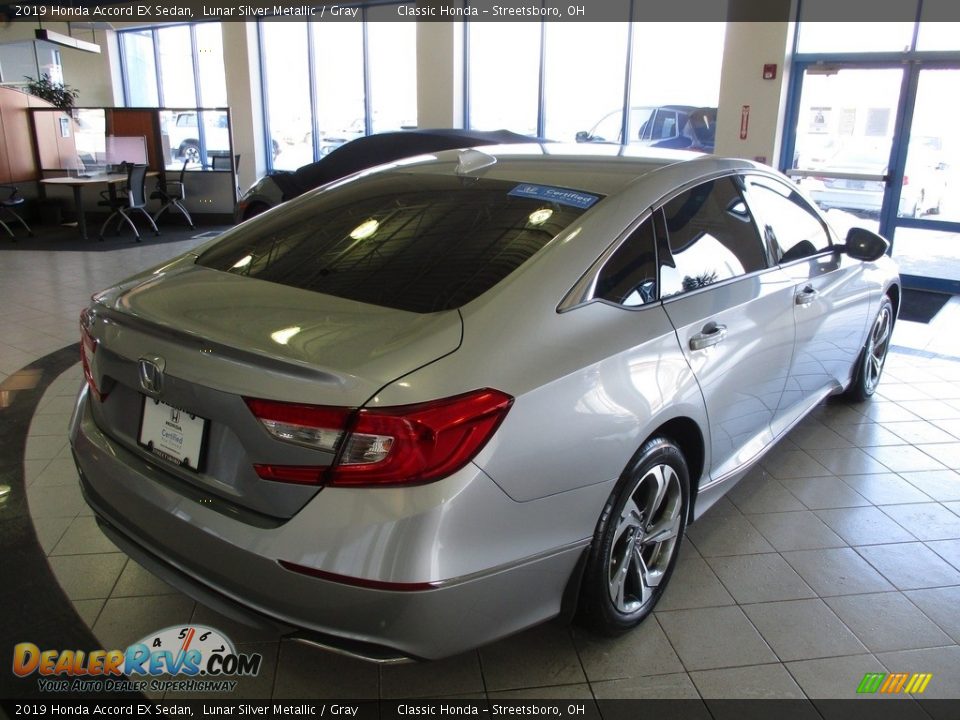 2019 Honda Accord EX Sedan Lunar Silver Metallic / Gray Photo #7