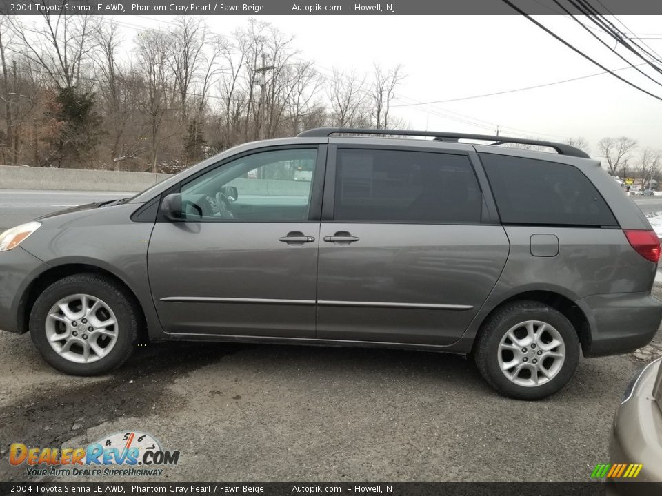 2004 Toyota Sienna LE AWD Phantom Gray Pearl / Fawn Beige Photo #6