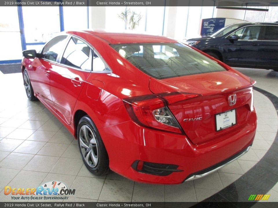 2019 Honda Civic LX Sedan Rallye Red / Black Photo #9