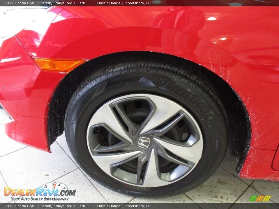 2019 Honda Civic LX Sedan Rallye Red / Black Photo #12