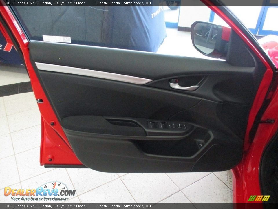 2019 Honda Civic LX Sedan Rallye Red / Black Photo #25