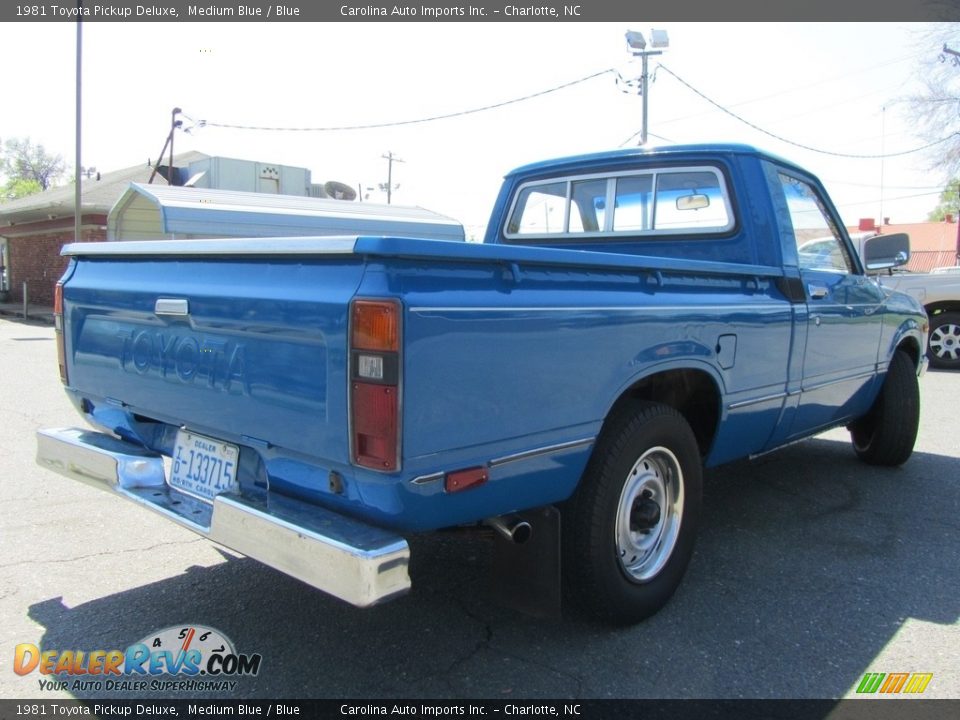 1981 Toyota Pickup Deluxe Medium Blue / Blue Photo #10