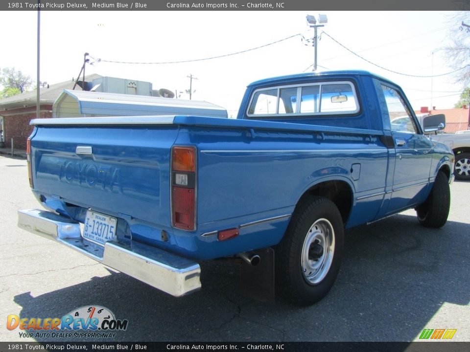 1981 Toyota Pickup Deluxe Medium Blue / Blue Photo #10
