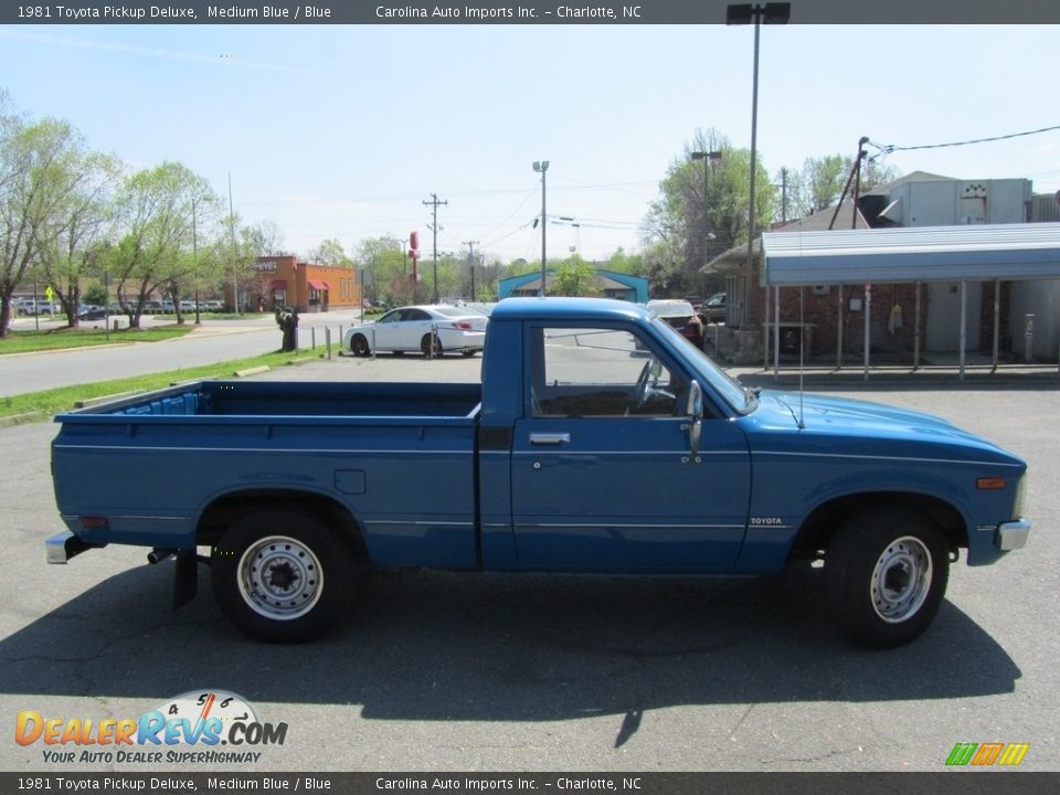 1981 Toyota Pickup Deluxe Medium Blue / Blue Photo #11