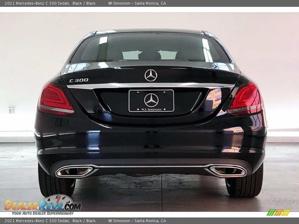 2021 Mercedes-Benz C 300 Sedan Black / Black Photo #3