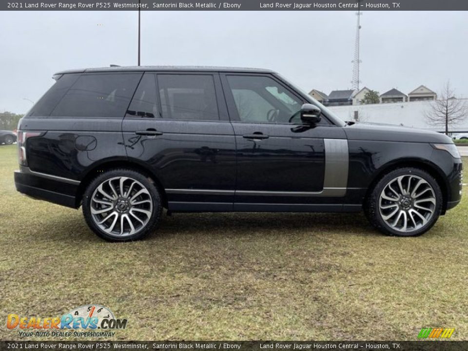 2021 Land Rover Range Rover P525 Westminster Santorini Black Metallic / Ebony Photo #8