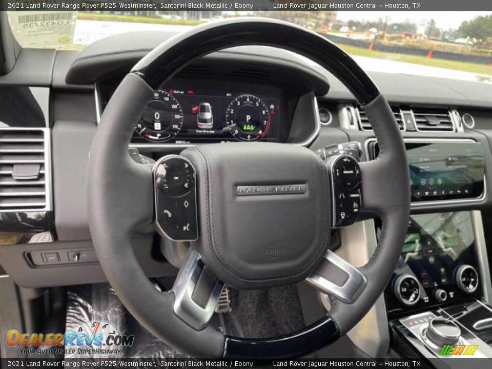 2021 Land Rover Range Rover P525 Westminster Santorini Black Metallic / Ebony Photo #19