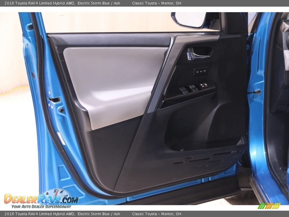 2016 Toyota RAV4 Limited Hybrid AWD Electric Storm Blue / Ash Photo #4