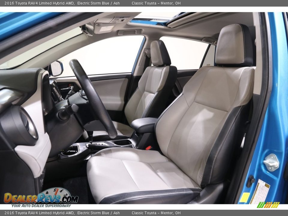 2016 Toyota RAV4 Limited Hybrid AWD Electric Storm Blue / Ash Photo #5
