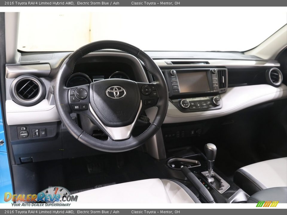 2016 Toyota RAV4 Limited Hybrid AWD Electric Storm Blue / Ash Photo #6