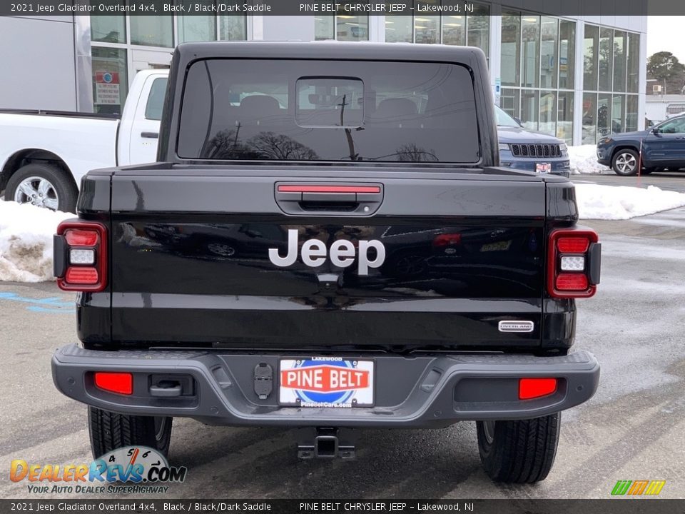 2021 Jeep Gladiator Overland 4x4 Black / Black/Dark Saddle Photo #6