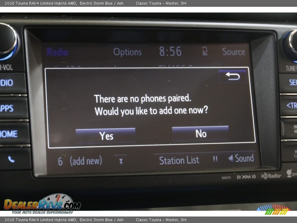 2016 Toyota RAV4 Limited Hybrid AWD Electric Storm Blue / Ash Photo #12