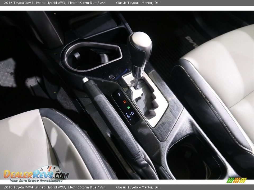 2016 Toyota RAV4 Limited Hybrid AWD Electric Storm Blue / Ash Photo #15