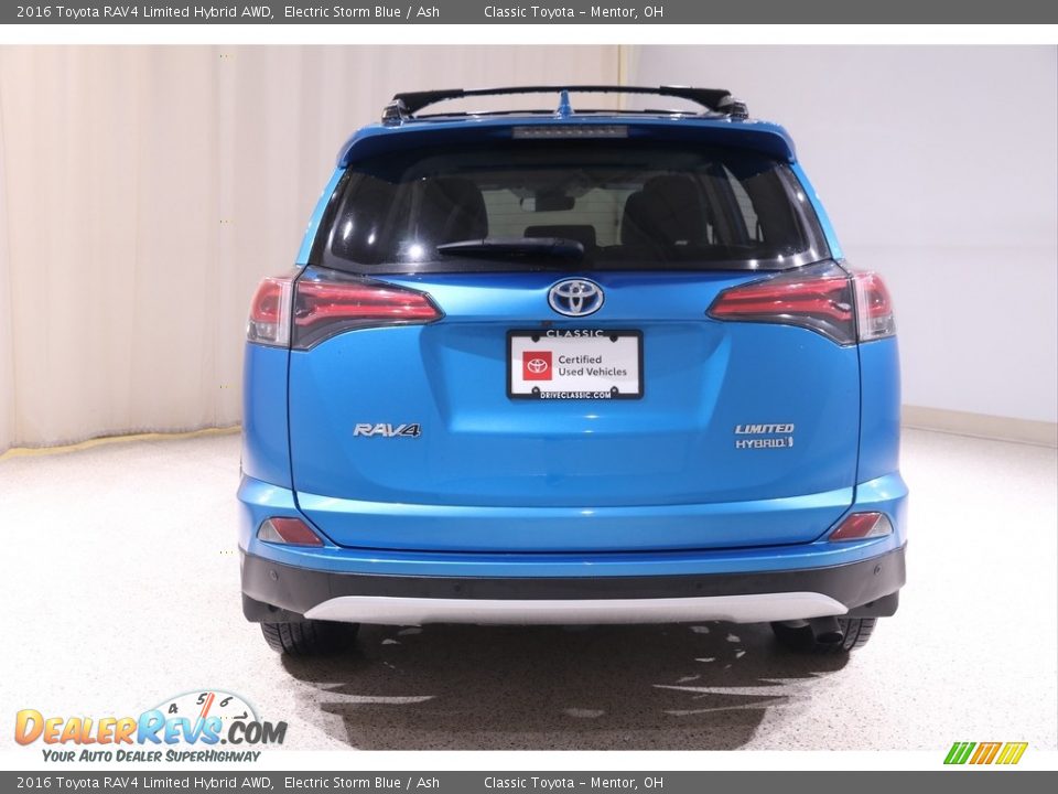 2016 Toyota RAV4 Limited Hybrid AWD Electric Storm Blue / Ash Photo #20