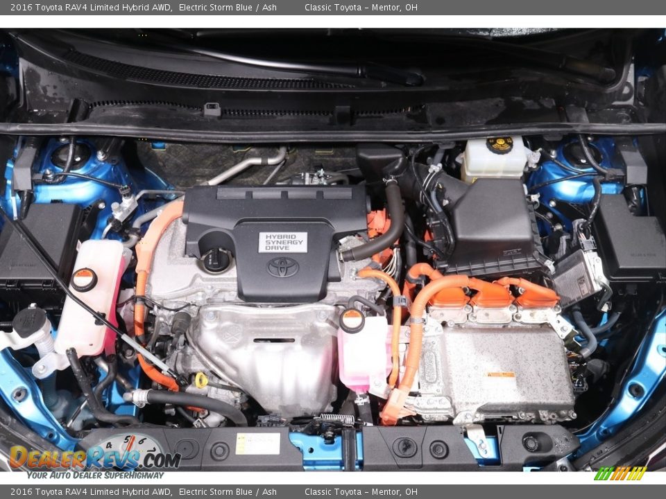 2016 Toyota RAV4 Limited Hybrid AWD Electric Storm Blue / Ash Photo #21
