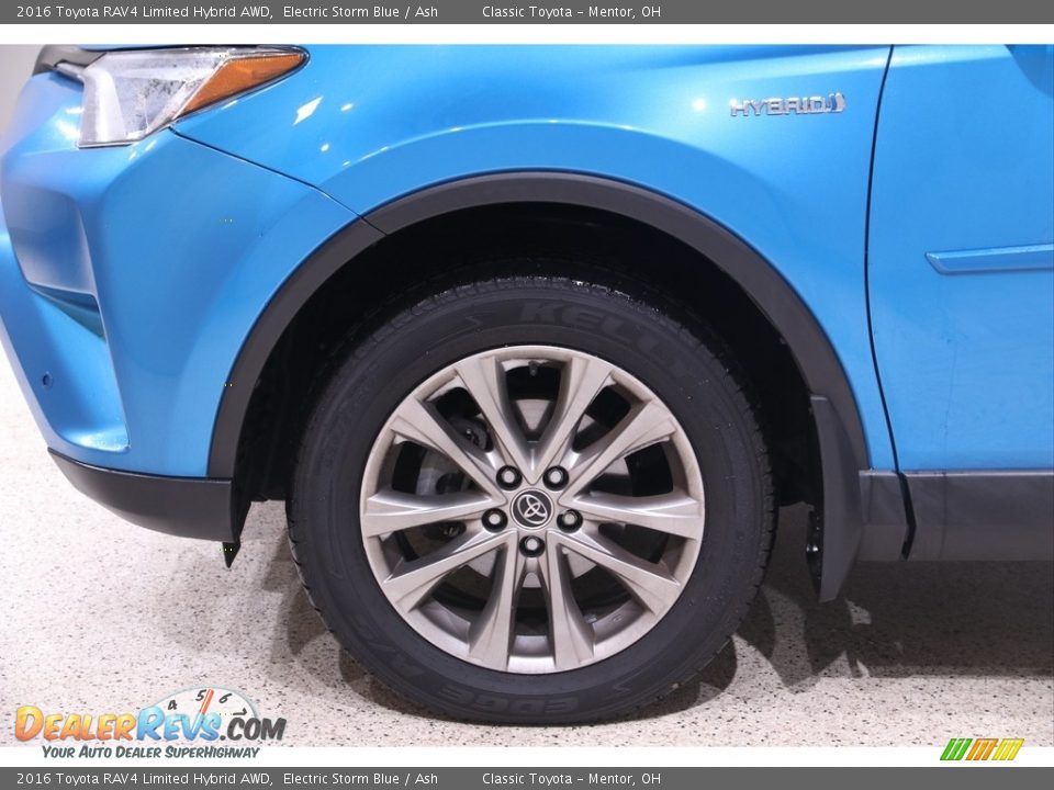 2016 Toyota RAV4 Limited Hybrid AWD Electric Storm Blue / Ash Photo #22