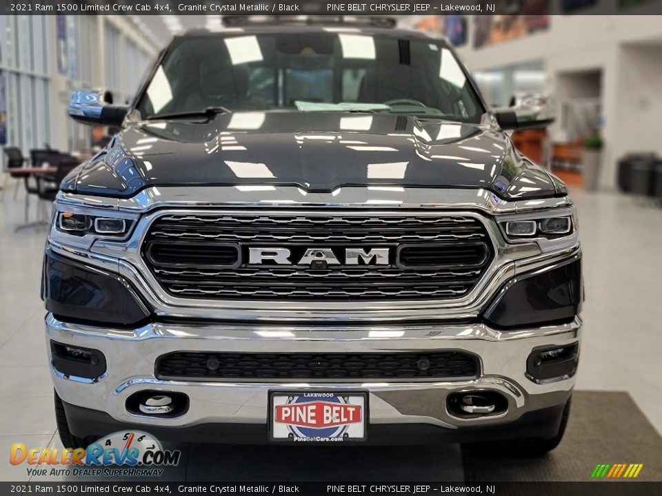 2021 Ram 1500 Limited Crew Cab 4x4 Granite Crystal Metallic / Black Photo #3