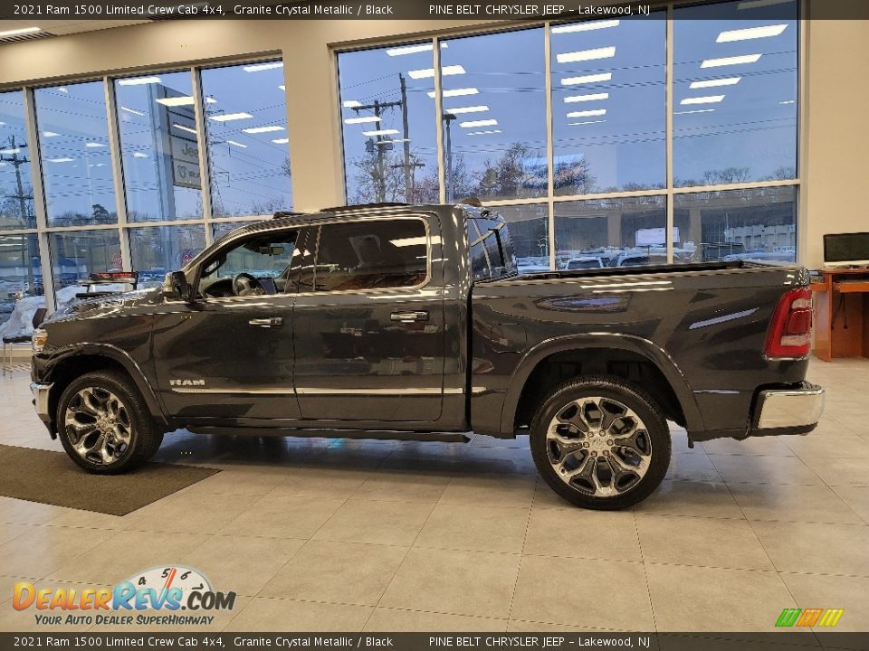 2021 Ram 1500 Limited Crew Cab 4x4 Granite Crystal Metallic / Black Photo #4