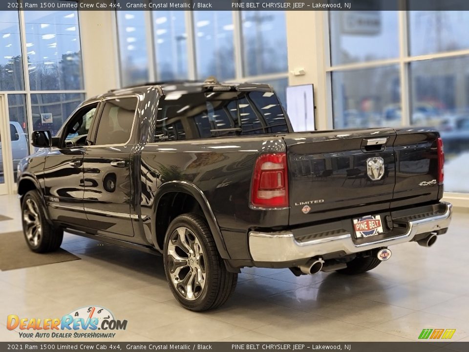 2021 Ram 1500 Limited Crew Cab 4x4 Granite Crystal Metallic / Black Photo #6