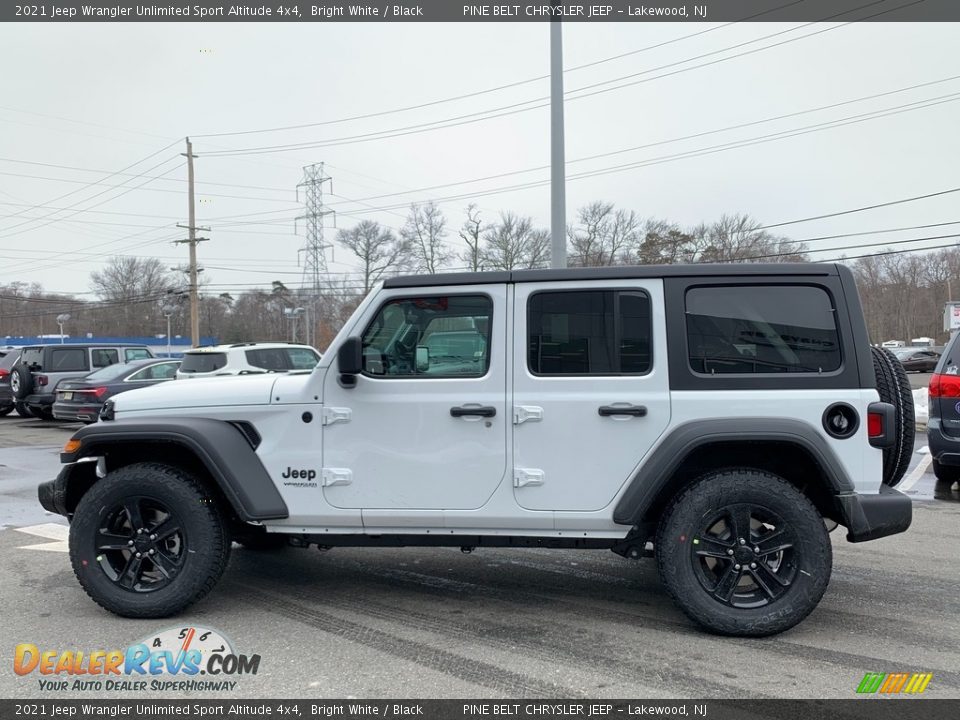 2021 Jeep Wrangler Unlimited Sport Altitude 4x4 Bright White / Black Photo #4