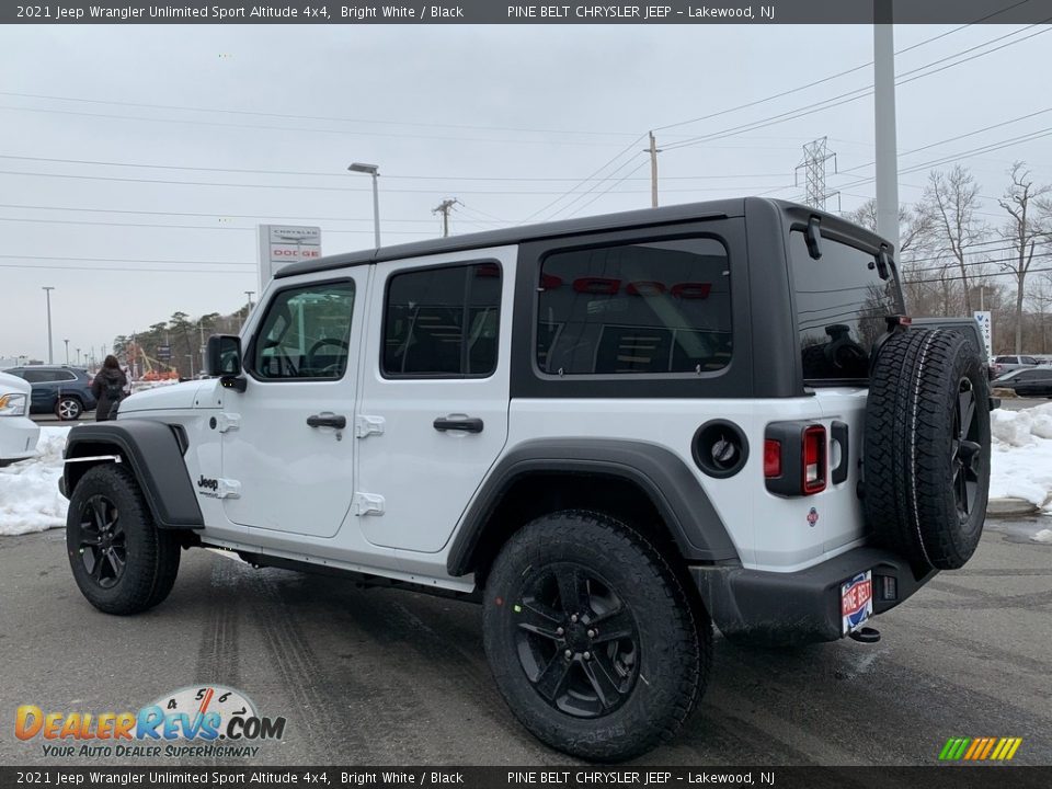 2021 Jeep Wrangler Unlimited Sport Altitude 4x4 Bright White / Black Photo #6