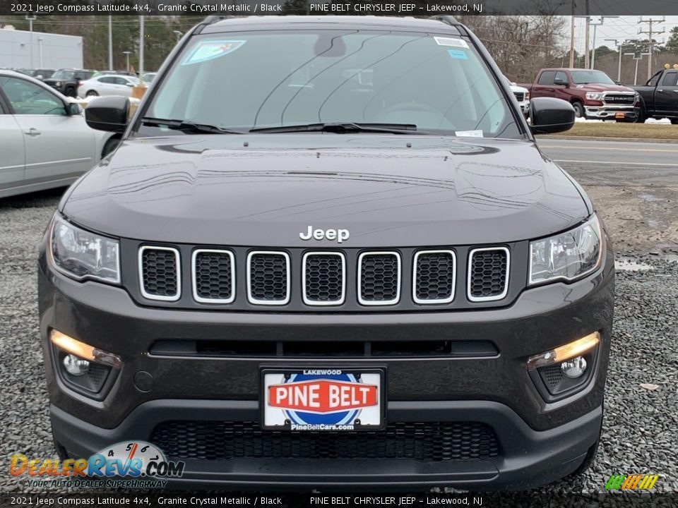 2021 Jeep Compass Latitude 4x4 Granite Crystal Metallic / Black Photo #3