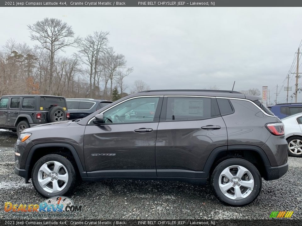 2021 Jeep Compass Latitude 4x4 Granite Crystal Metallic / Black Photo #4