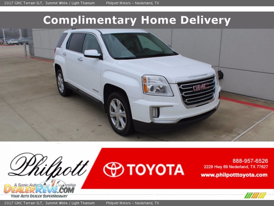 2017 GMC Terrain SLT Summit White / Light Titanium Photo #1