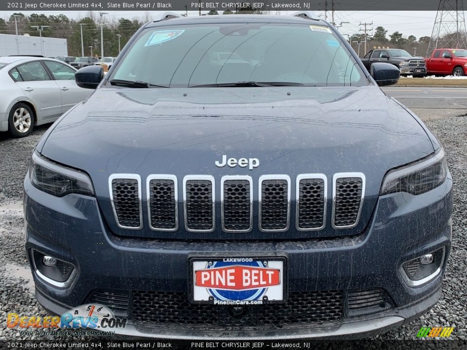 2021 Jeep Cherokee Limited 4x4 Slate Blue Pearl / Black Photo #3