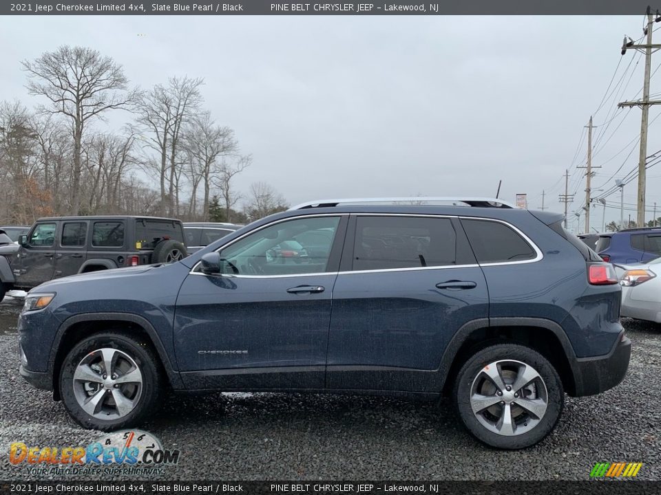 2021 Jeep Cherokee Limited 4x4 Slate Blue Pearl / Black Photo #4