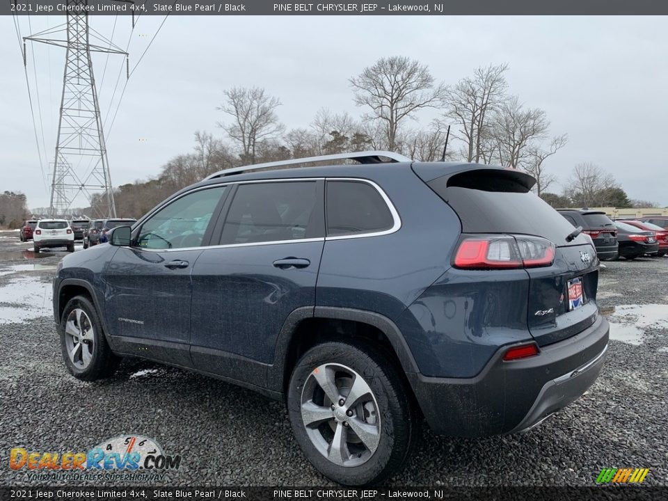 2021 Jeep Cherokee Limited 4x4 Slate Blue Pearl / Black Photo #6