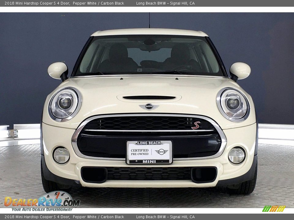 2018 Mini Hardtop Cooper S 4 Door Pepper White / Carbon Black Photo #2