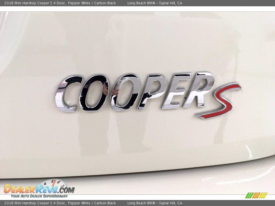2018 Mini Hardtop Cooper S 4 Door Pepper White / Carbon Black Photo #7