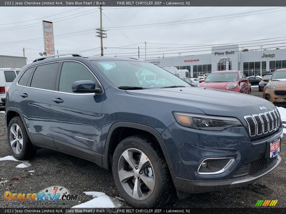 2021 Jeep Cherokee Limited 4x4 Slate Blue Pearl / Black Photo #1