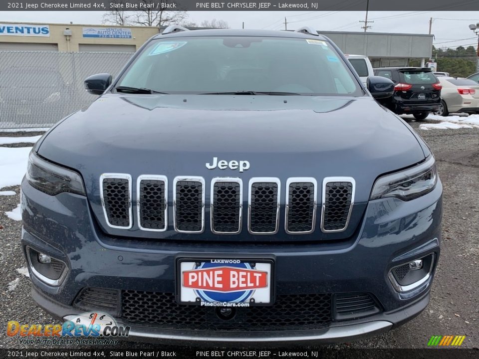 2021 Jeep Cherokee Limited 4x4 Slate Blue Pearl / Black Photo #3