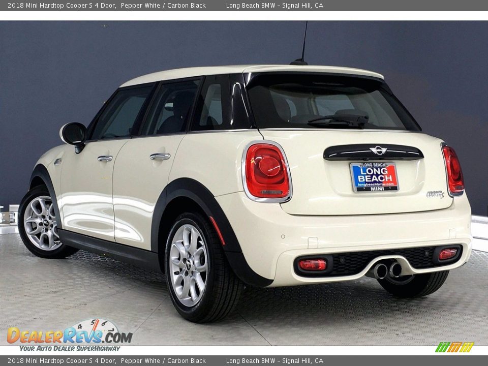 2018 Mini Hardtop Cooper S 4 Door Pepper White / Carbon Black Photo #10